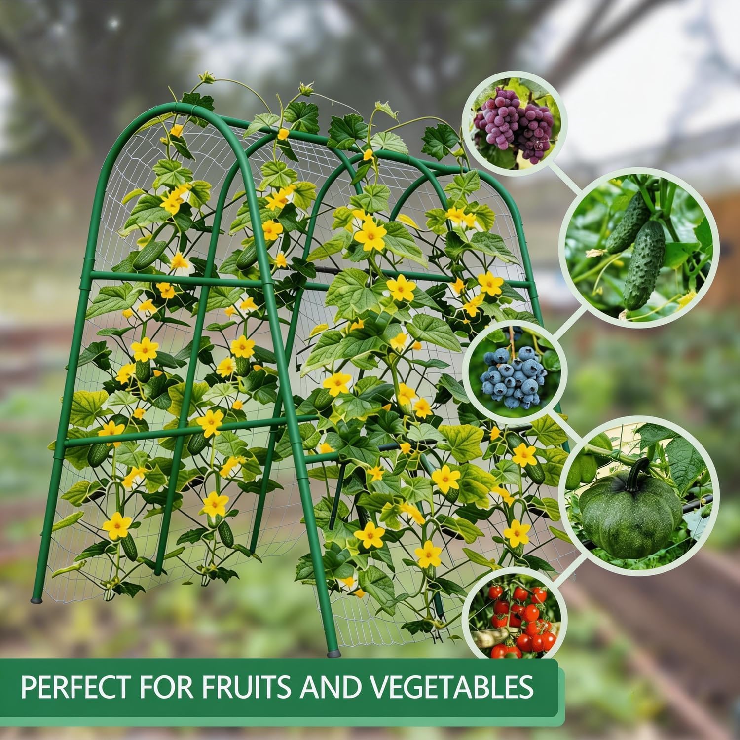 4x5.3FT Garden Arch Trellis fo - Plants X recension och pris