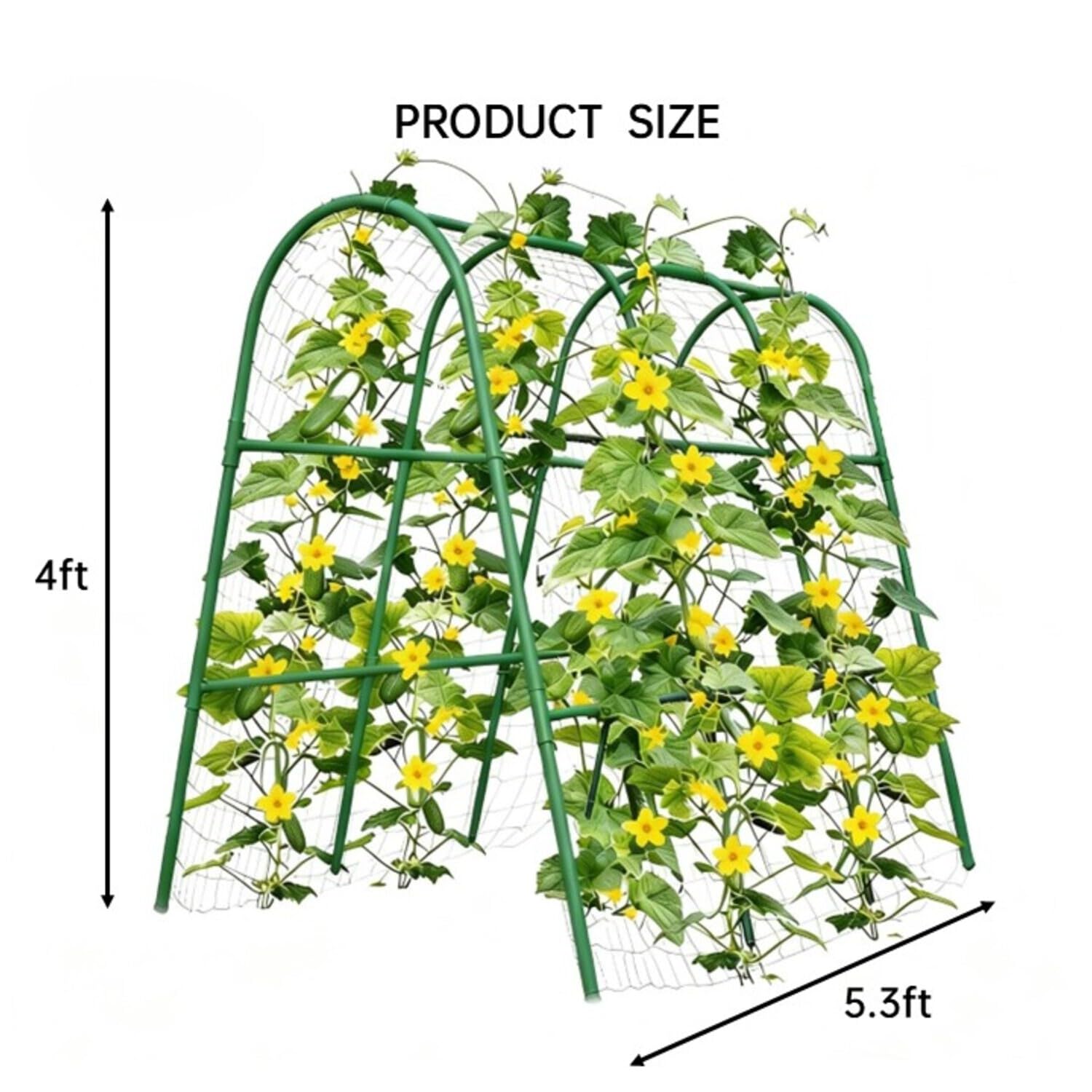 4x5.3FT Garden Arch Trellis fo - Plants X recension och pris