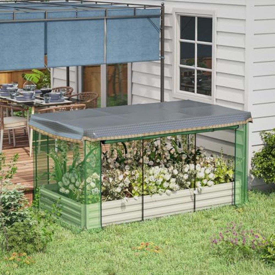 7.3 x 3.4 x 1 ft Galvanized Ra - Plants X recension och pris