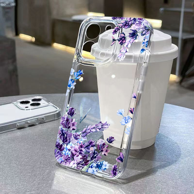 Purple Flower Soft TPU Phone C - Plants X recension och pris