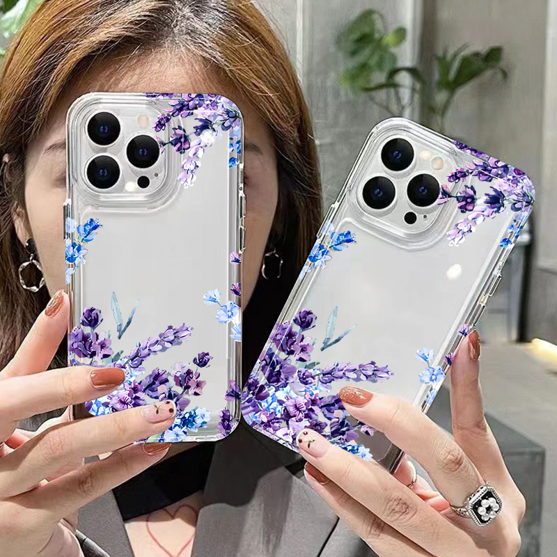 Purple Flower Soft TPU Phone C - Plants X recension och pris