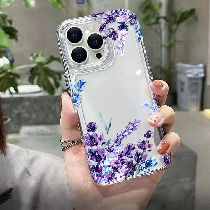 Purple Flower Soft TPU Phone C - Plants X recension och pris